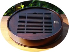 Gong Fu tea tray bamboo round